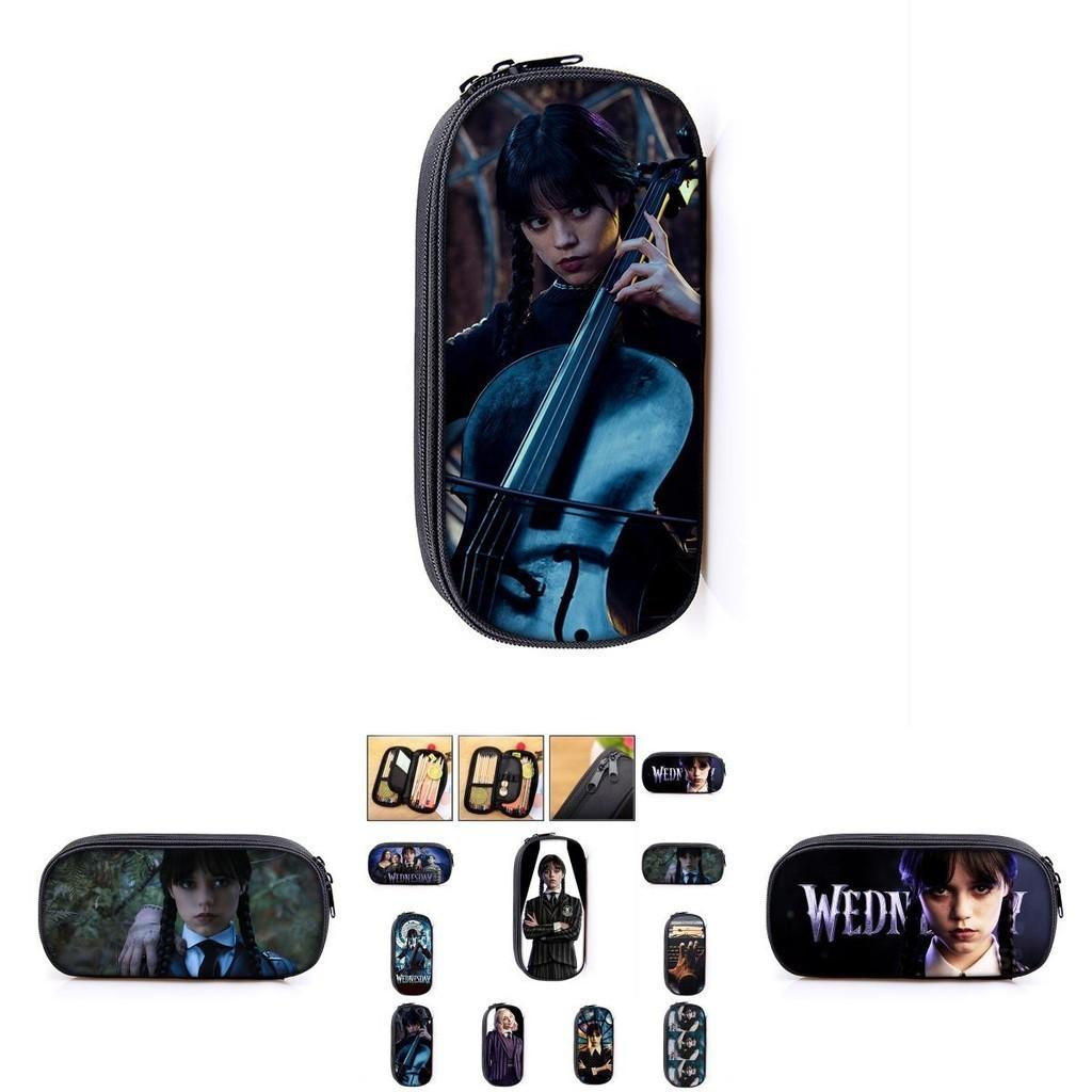 Wednesday Addams The Addams Family Pencil Case Large Capacity Durable Kid Gift