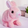 Electric Rabbit Toy Soft Plush Walking Barking Mouth Moving Ears Shaking Entertainment Birthday Gift Kids Smart Simulation Bunny Doll Kindergarten