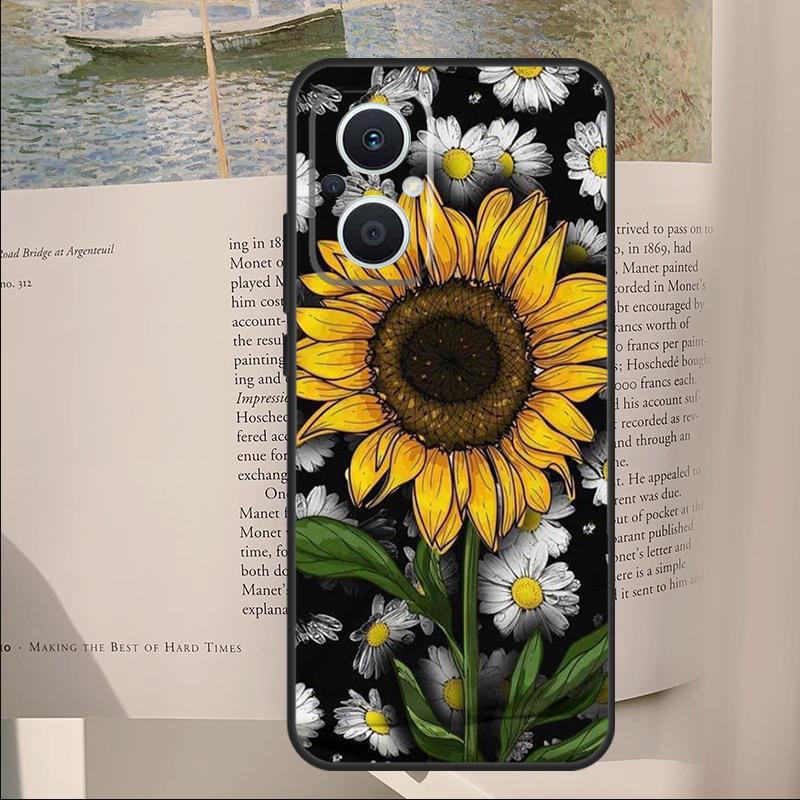 

Beauty Yellow Sunflower Cover For OPPO Reno 10 12 13 14 Pro 11 F 12F 13F 14F 7 8 Lite OPPO Find X9 X6 X5 X8 Pro Case OPPO Reno12 Pro