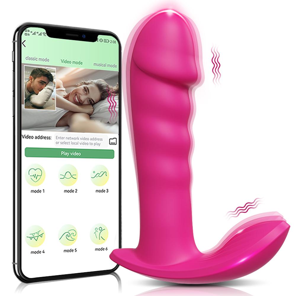 Vibrator vibrator purtabil cu 10 viteze, controlat prin aplicație, cu motor dublu, pentru femei, stimulator puternic al clitorisului punct G Vibrație silențioasă pentru chiloți