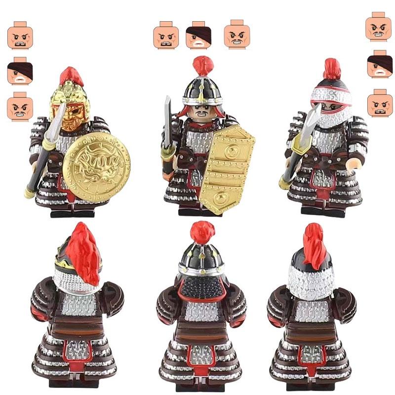 Jucărie Figurină Soldat Antică Cu Material Plastic ABS Set de Piese de Construcție DIY Non-electrică Mărime 4.5cm