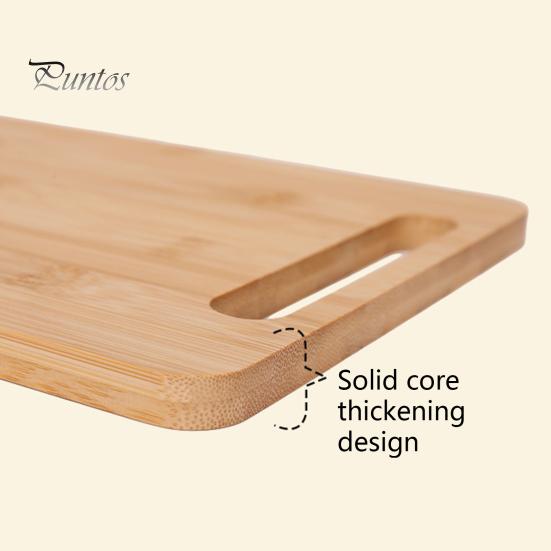 Bamboo Cutting Board Thickened Double-Sided Chopping Board for Meat And Vegetables Kitchen Chopping Panel with Vertical Storage Anti-Mildew Fruit