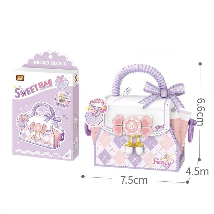 LOZ Mini Blocks Kids Building Toys DIY Bricks Cut Sweet Bag Case Puzzle Girls Gift Home Decor 8843 8844 8845 8846