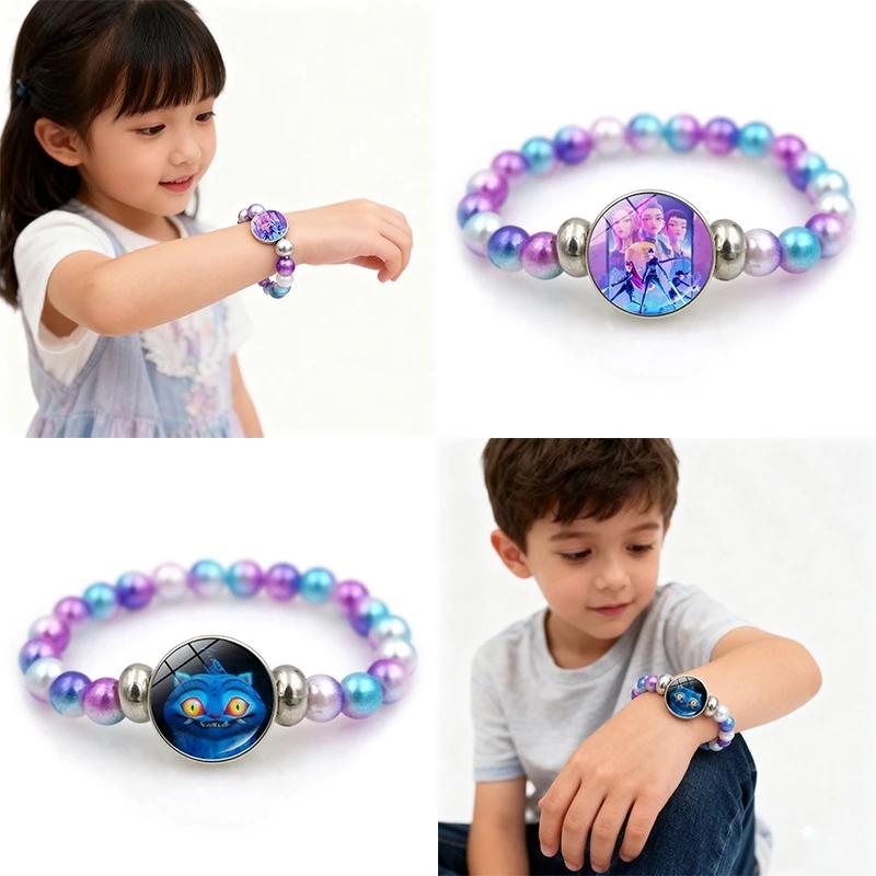 Kpop Demon Hunter Bracelet Necklace K-pop Warrior Costume Accessories Hot Anime Hunter Fan Lover Gifts Jewelry Accessories