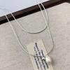 Collana Minimalista a Doppio Strato con Perle d'Acqua Dolce