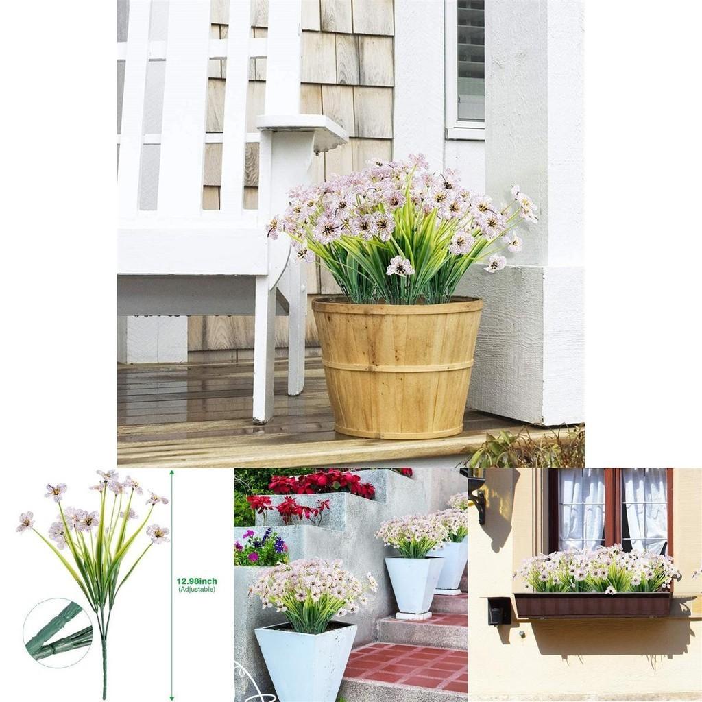 Vibrant Plastic Plum Blossoms High-quality Uv Resistant Artificial Garden Flowers