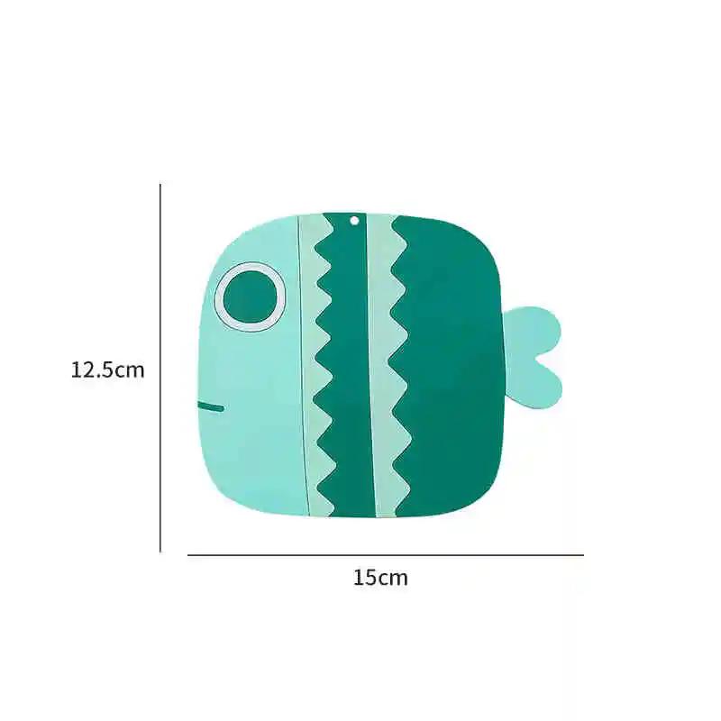 

Coasters Household Thickened Cartoon Silicone Anti-scald Waterproof Rubber Mats Home Creative Little Fat Fish Non-slip Coaster