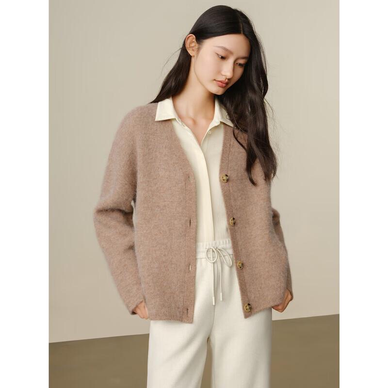 Anna Kou Women's Maillard Velvet Knit Cardigan