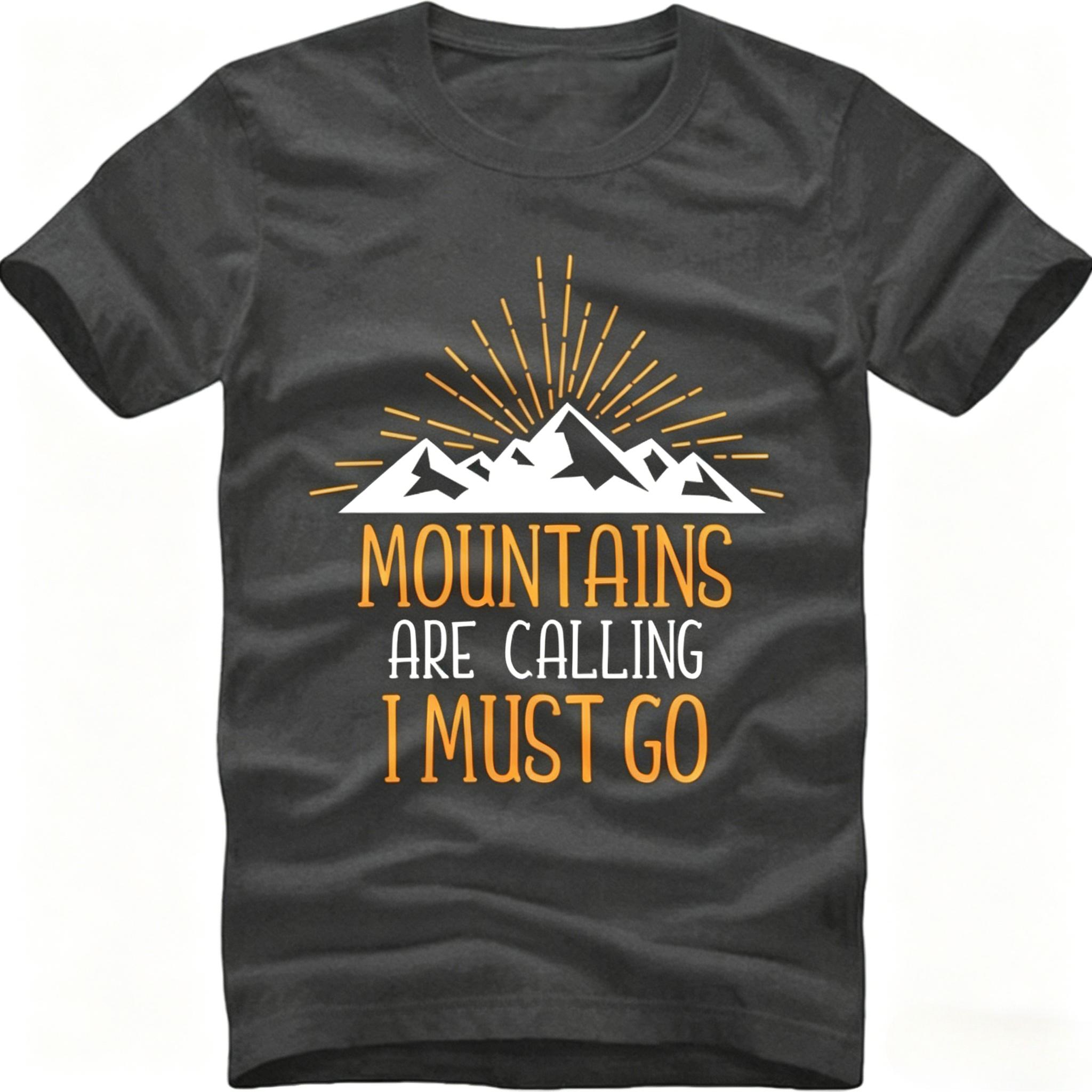 

Unisex Cotton T Shirt Retro Teenagers Summer T Shirt Mountains Are Calling I Must Go Short Sleeve Workout Girl Boys 2026 Tshirt 4XL