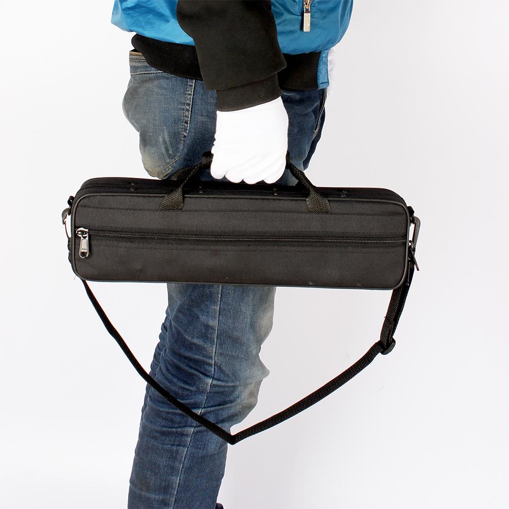 Plátěná taška na flétnu Obal s odnímatelným ramenním popruhem