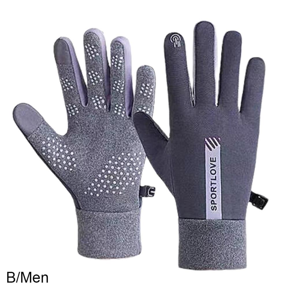 Mănuși de alergare pentru sporturi în aer liber de iarnă cu ecran tactil cald pentru sală de gimnastică mănuși cu degete complete pentru bărbați, femei, mănuși magice tricotate