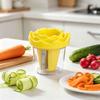 Mehrzweck-Küchengerät Gemüse-Karotten-Lockenwickler und Schäler, Spiralschneider mit ergonomischem kreativem Utensilien-Griff, Edelstahlklinge