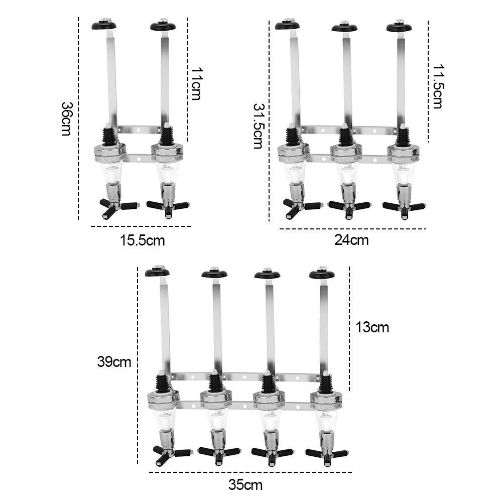 2/3/4 Bottiglie Montaggio a Parete Strumenti per Bottiglie Dispenser per Vino Bar per Bevande Dispenser per Bevande Supporto per Bottiglie