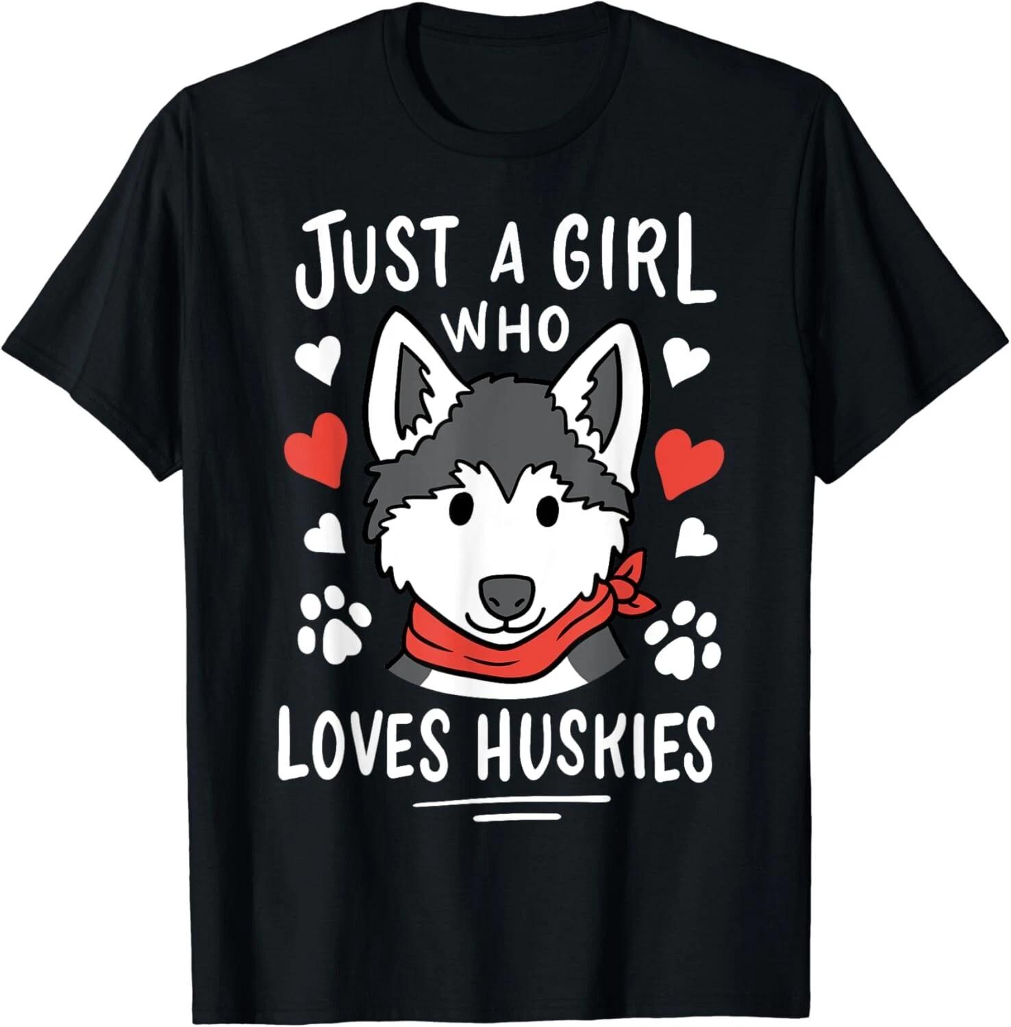 Gift Husky Dog Lover Tee Shirts Dogs Lovers Gift Unisex T-Shirt S