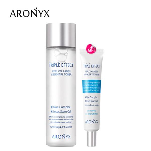 Aronix Triple Effect Real Collagen Toner 150ml + Triple Effect Eye Cream 40ml