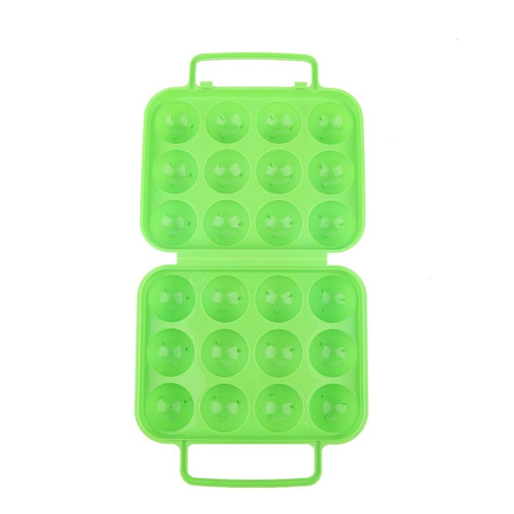 2PCS Compact Egg Tray With Handle Eggs Holder Household Storage Eggs Organizer  Kitchen Use