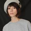 DAMAGE MNEMONIC Gray Beads Beret