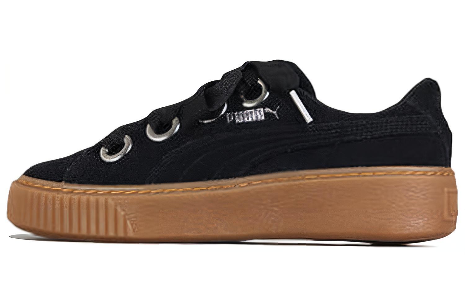 PUMA Platform Kiss Suede Black Women s 366461-01 37