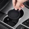 Yousheng Auto-Becherhalter-Matte, Rutschfeste Silikon-Untersetzer mit erhöhtem Rand, Anti-Klapper-Becher-Pad für Auto-Getränkehalter