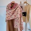 2025 Women's Designer Scarf: High-End Imitation Cashmere Wool, Large Autumn/Winter Shawl for Elegant Warmth