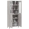 Highboard Sonoma Grau 69,5 x 34 x 180 cm Spanplatte