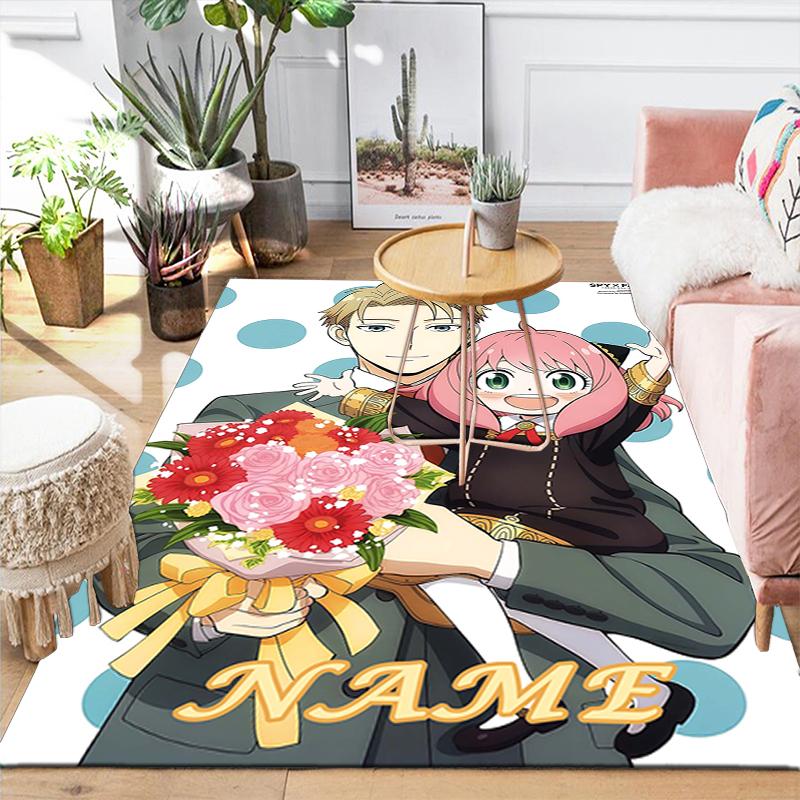 Custom 1Pc Spy Family Romance Rug Office Carpet Indoor Outdoor Entrance Doormat Nonslip Soft And Comfortable Living Room D2915264
