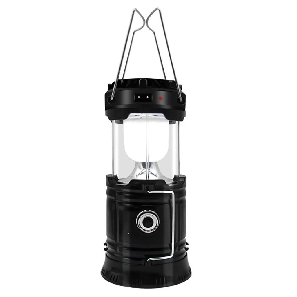Solar Multifunctional Handheld Camping Lamp Tent Lamp LED Portable Flashlight Portable Waterproof Emergency Powered Work Light