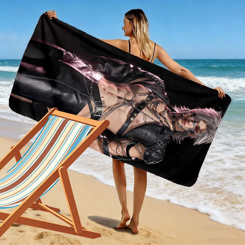 Love and Deepspace Sylus Print Beach Towel, Large Soft Quick Dry Towel for Beach Camping Swimming