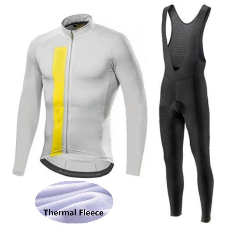 2026 Winter Fleece Warm Cycling Suit Set Thermal Fleece Team Ropa Ciclismo Warm Cycling Clothes Men Jersey Suit Outdoor Riding Bike MTB Bib Pants Set
