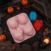 Heat-resistant Halloween Heart Brain Baking Mold Silicone Cupcake Cake Mold Chocolate