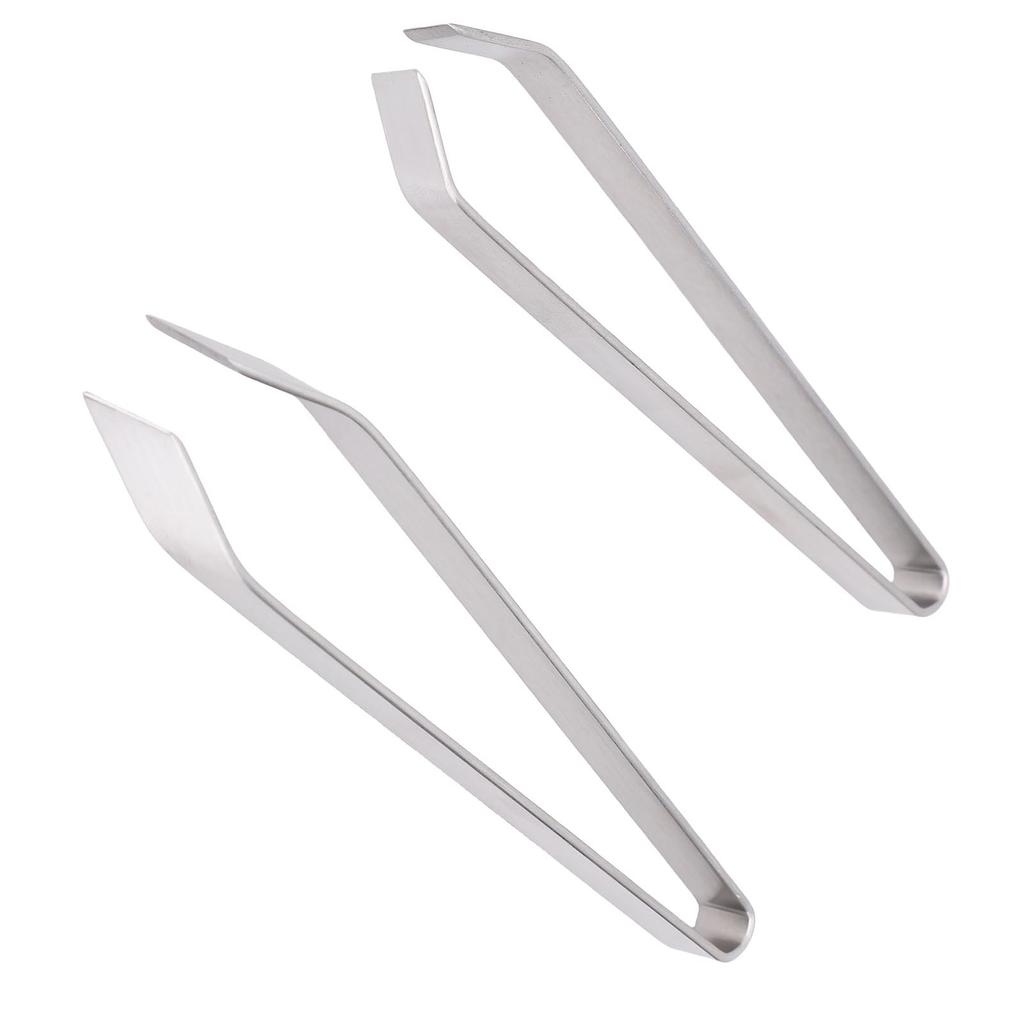 Fish Bone Tweezers Stainless Steel Flat and Slant Tweezers Pliers Remover Tool for Kitchen