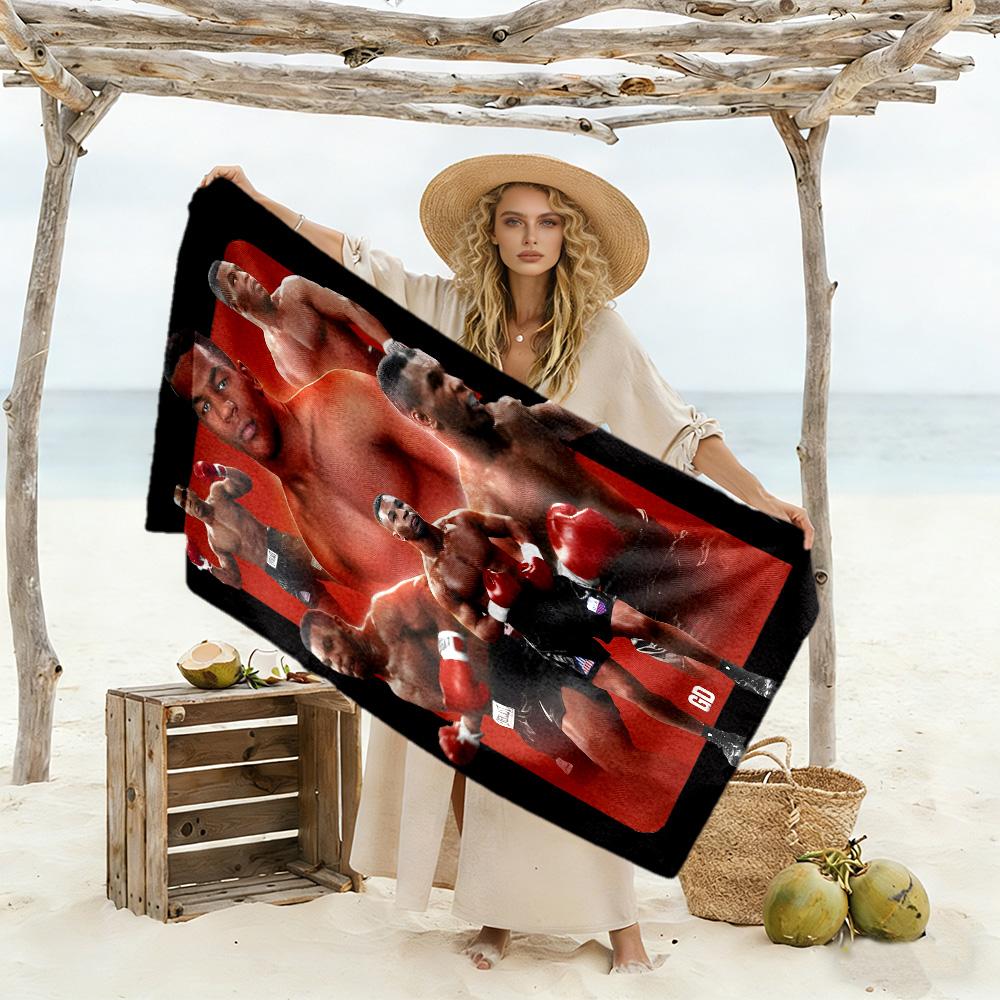 Legendärer Boxer Strandtuch Super Weich & Saugfähig Bequem Leicht