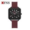 OFNS New 7503 Student Quartz Watch Fashionable and Simple Night Light Waterproof Women's Watch Square Dial Youth Watch