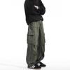 Spring Autumn New Style Overalls Men's American Retro Multi-Pocket Loose Straight Casual Long Pants