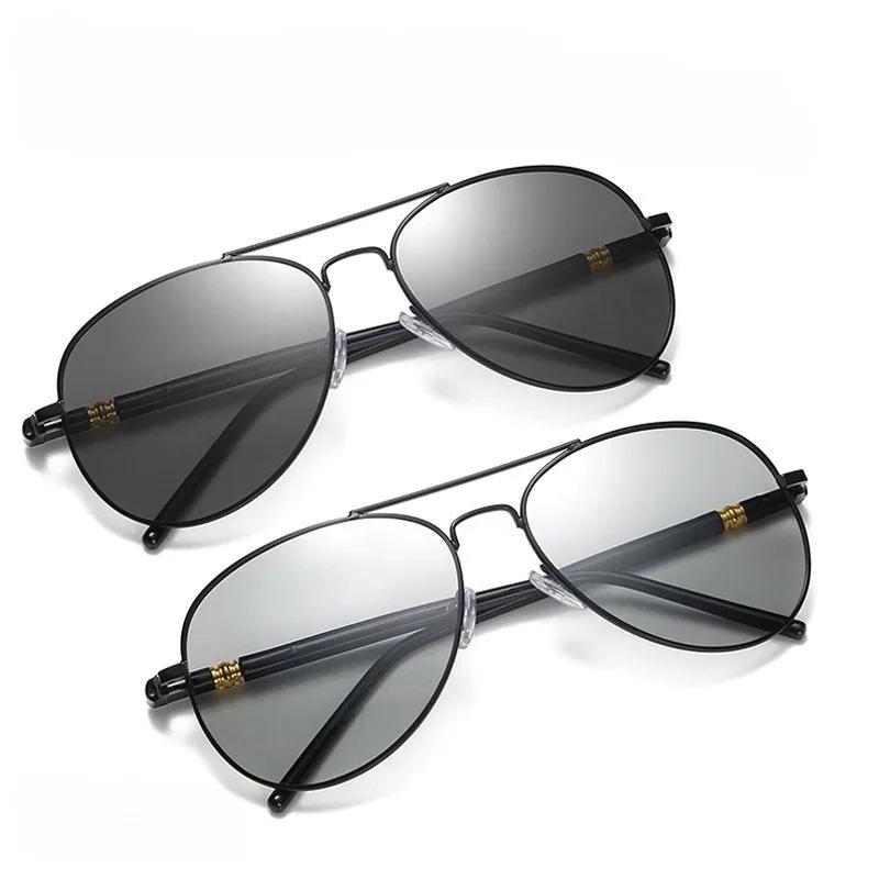 Luxurious Men's Sunglasses Driving Sun Eyeglasses for Men Women Brand Designer Style Male Classic Vintage Black Pilot Sunglasses UV400