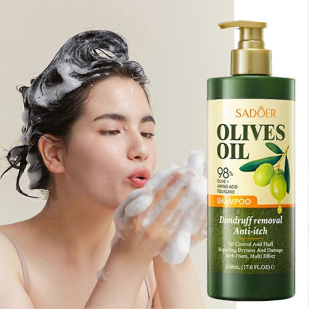 Olive Hair Shampoo Anti-Dandruff For Smoothing Hair Care 500ml