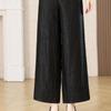 2026 Mulberry Silk Xiangyunsha Cracked Pattern Straight-Leg Pants - 100% Real Silk, Good Drape, Versatile Casual Fashion
