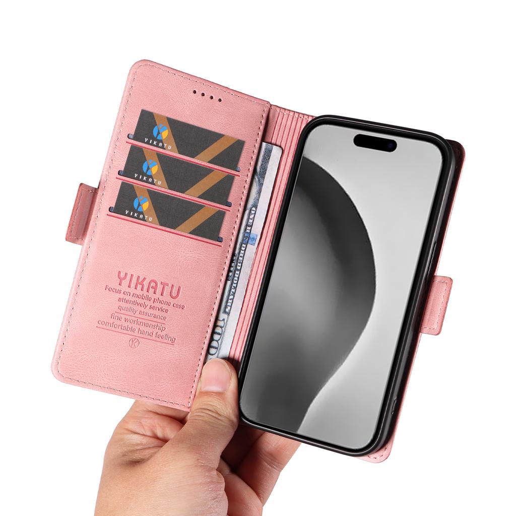 Nubuck PU Leather Card Slots Side Buckle Wallet Phone Case for iPhone XS,XR,XS Max,SE,iPhone 7,8,7Plus,11,11Pro,11Pro,12,13,14,15,16...