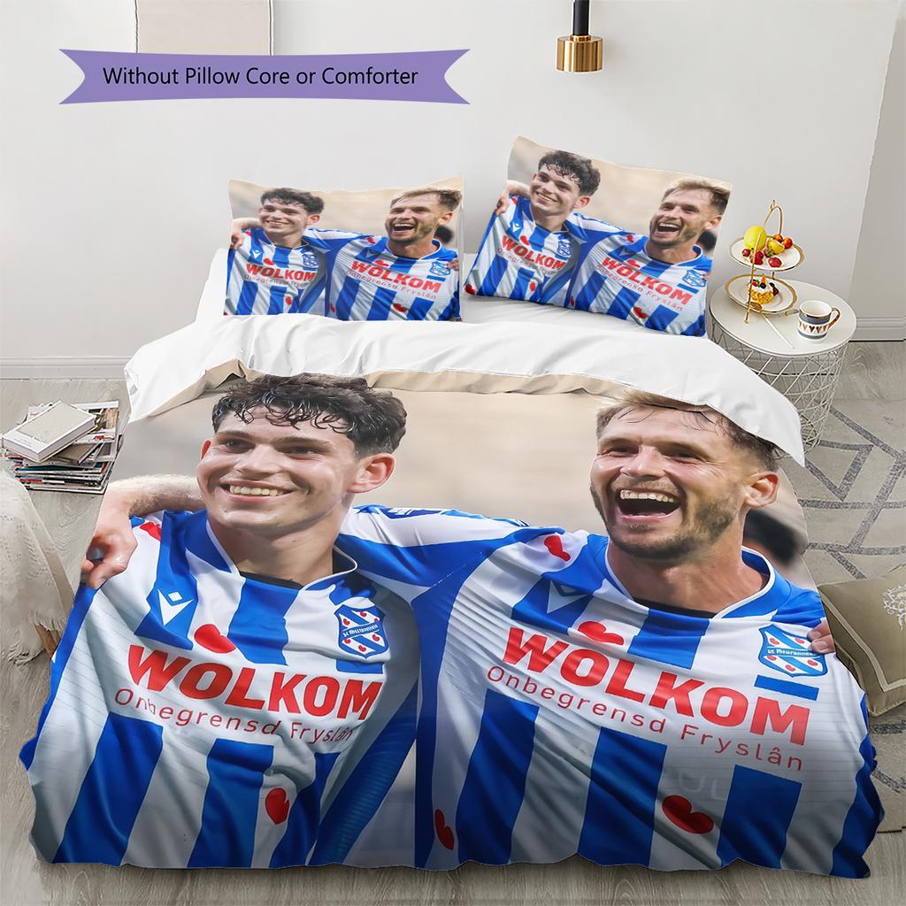 SC Heerenveen Pattern Bedding Home Decoration Birthday & Festival Gift (1 * duvet cover + 2 * pillowcase, without core)