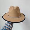 Bunte Perlen Fedoras Hut Herren Breiter Rand Fedoras Verbundener Jazzhut DIY Jazz Panama Schwarzer Hut Gorras para hombres