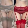 Lace Suspender White Stockings Women'S Hanging Open Crotch Free-To-Take Socks Imperial Sister Summer Ultra-Thin Black Jumpsuit High Stockings