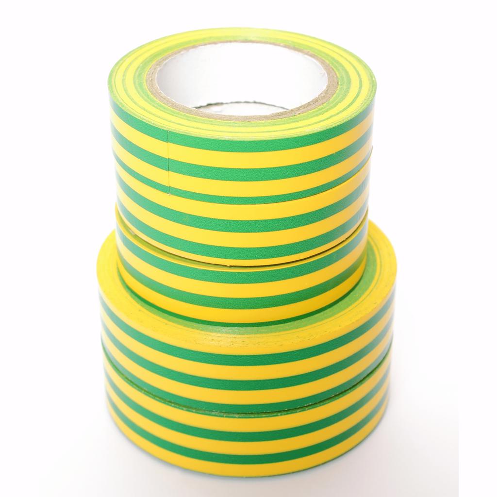 Insulating Tape 15Mm X 0.13Mm Yellow-Green 10M