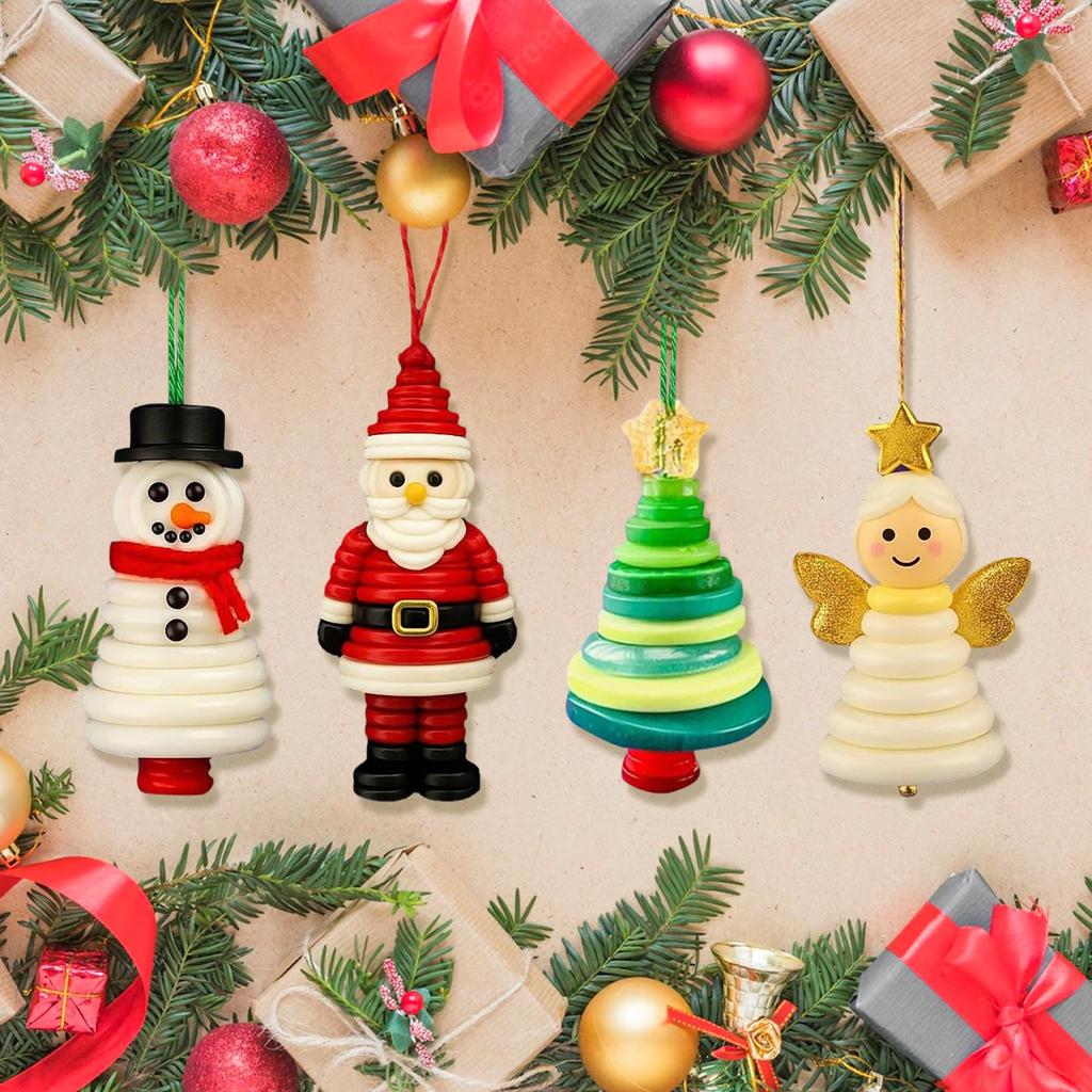 Christmas Ornament Making Kit DIY Christmas Button Pendant Making Set Decorative Art Supplies