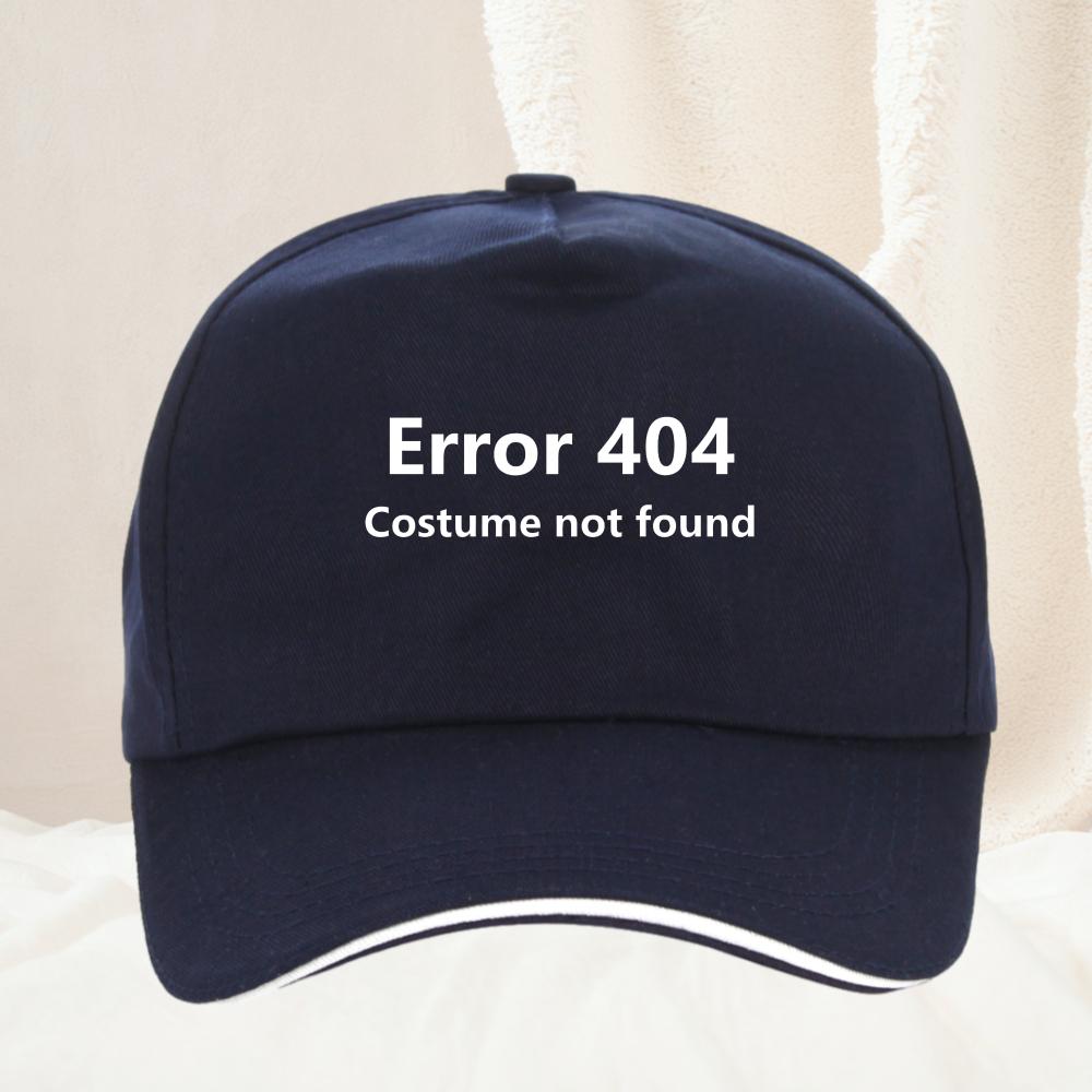 Error Costume Not Found Halloween Funny Coding Coder Baseball Cap Fashion Unisex and Women Visors Hat Birthday Gifts