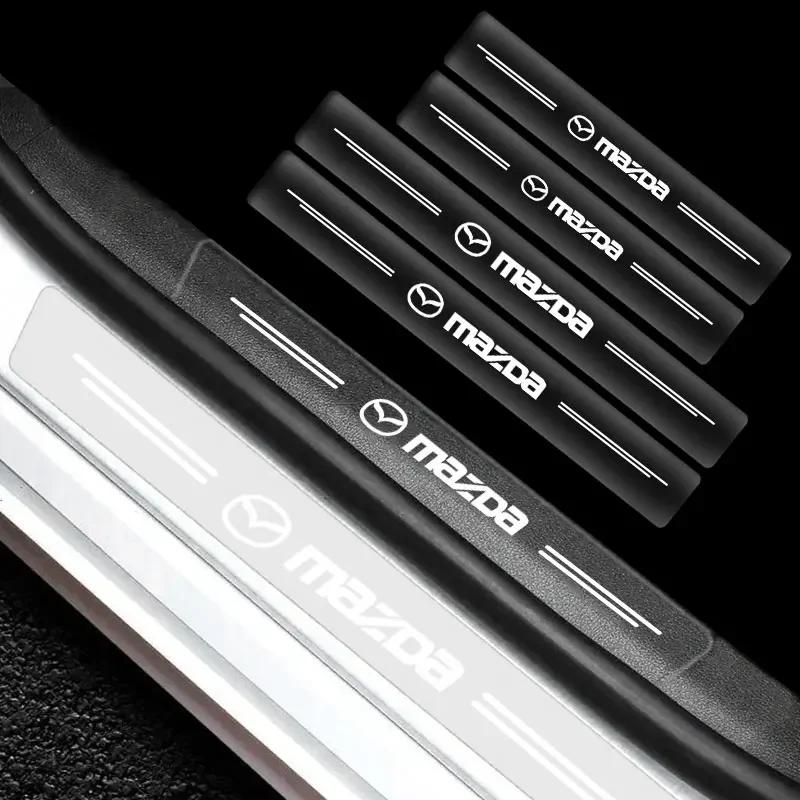 4PCS Transparent Car Door Sill Protector Sticker For Mazda CX-5 CX-30 Mazda 3 Mazda 6 CX-50 CX-60 CX-8 CX-9 Exterior Decor FF16 l1