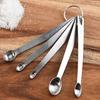 5Pcs/Set Stainless Spoons Kitchen Steel Seasoning Measuring Tool Baking Cooking