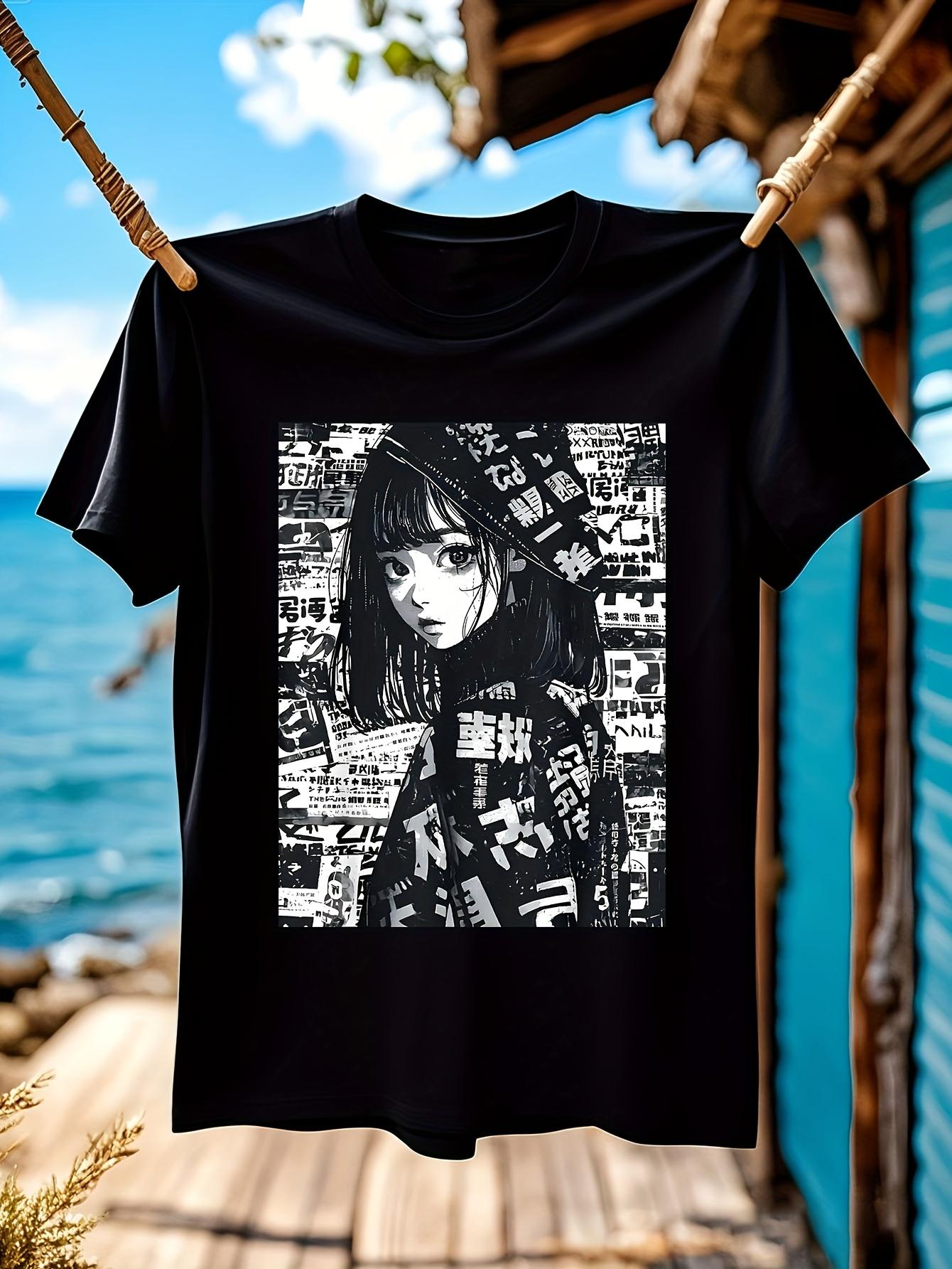 Anime Manga Graphic Tshirt Graphic Tshirt - Japanese Text... S