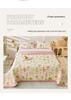 Class A Washable Cotton Linen Bedspread & Skirt Set - Quilted, Thickened, Machine Washable, 3-Piece