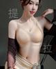 Oudifen Full Cup Gathered Side Cinched Accessory Breast Anti-Sagging Large Chest Showing Small Chest Without Steel Ring Adjustment Type Seamless Bra