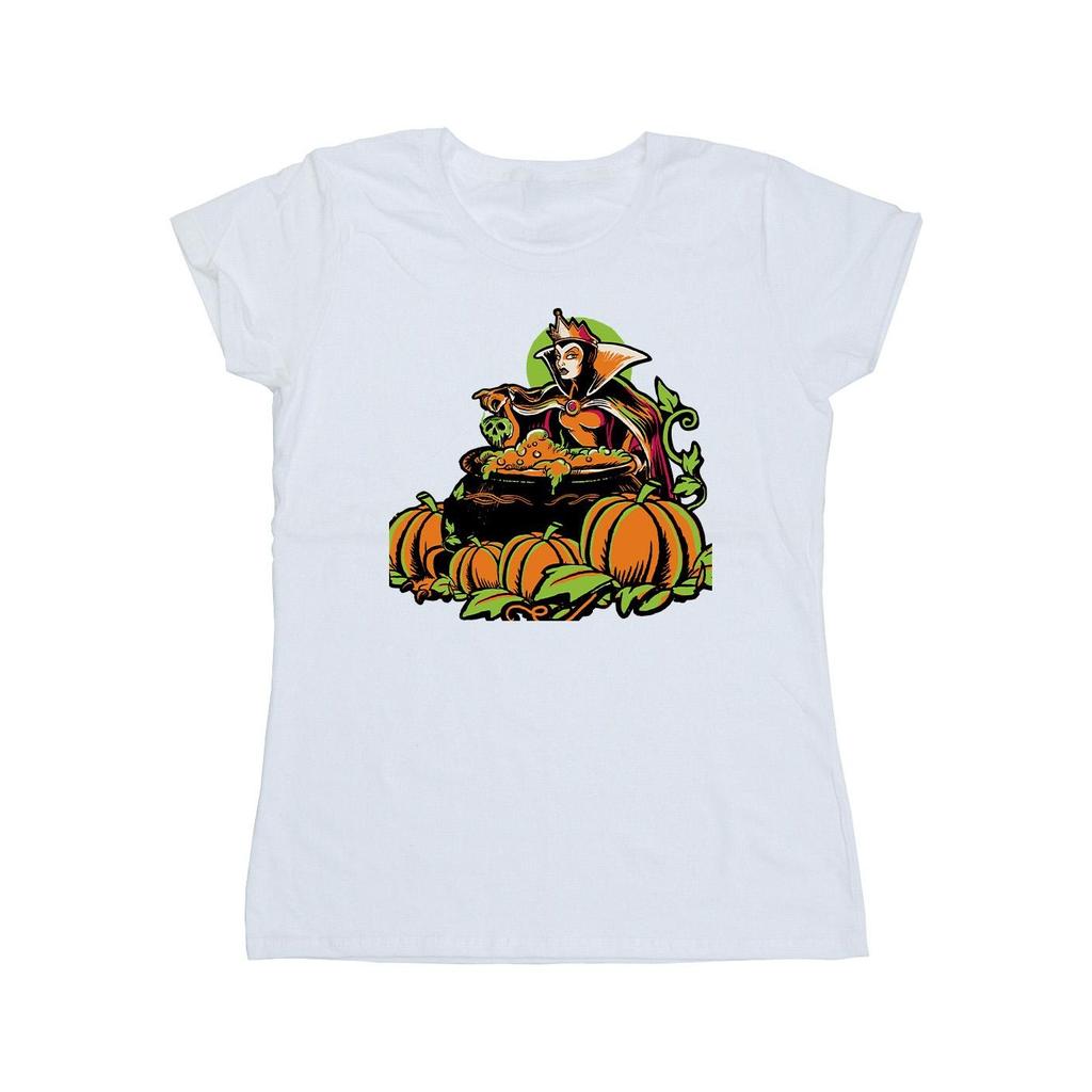 Disney Womens/Ladies Evil Queen Villains Cotton Halloween T-Shirt